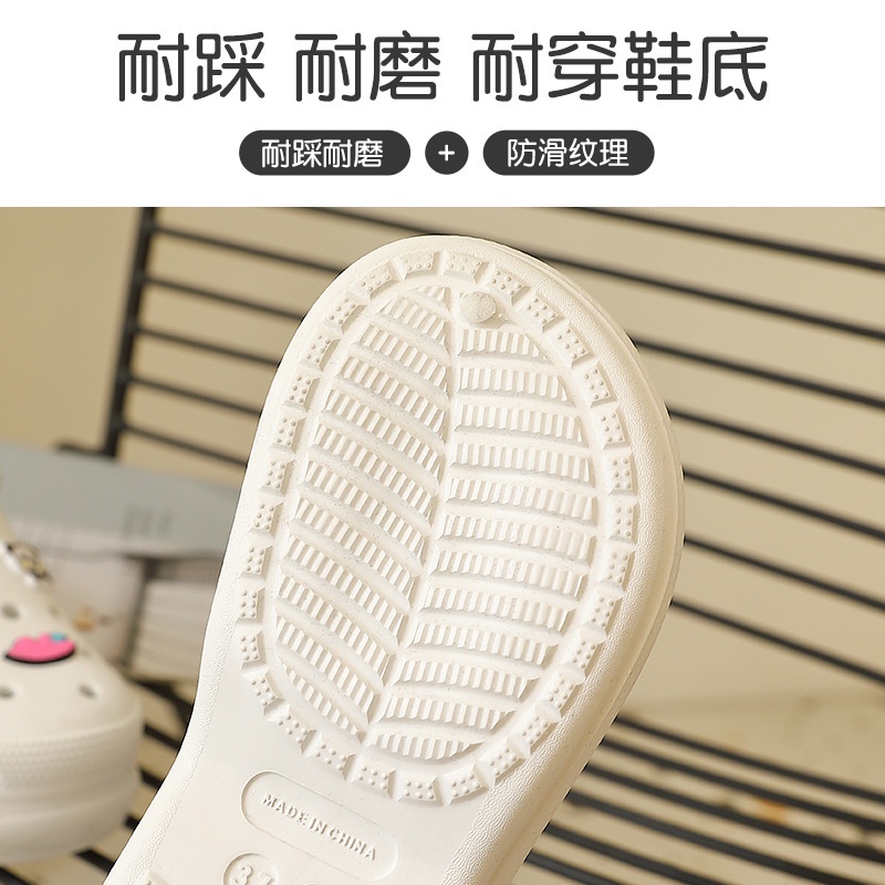 Dép bánh mì cross nữ đế cao SUNNY kèm Sticker cao 6 CM, dép sục nữ hot trend 2022