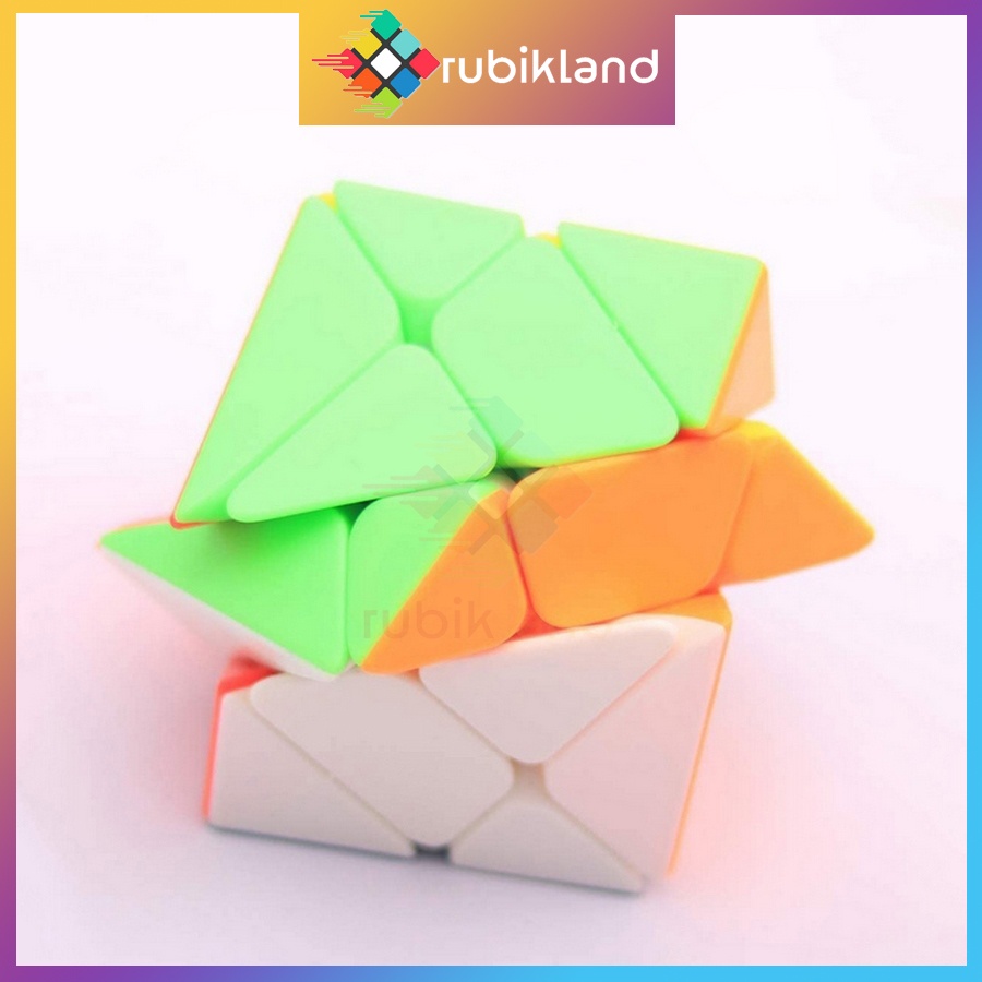 Rubik MoYu Axis Cube Stickerless MeiLong Rubic Stickerless Biến Thể Không Viền Đồ Chơi Trí Tuệ