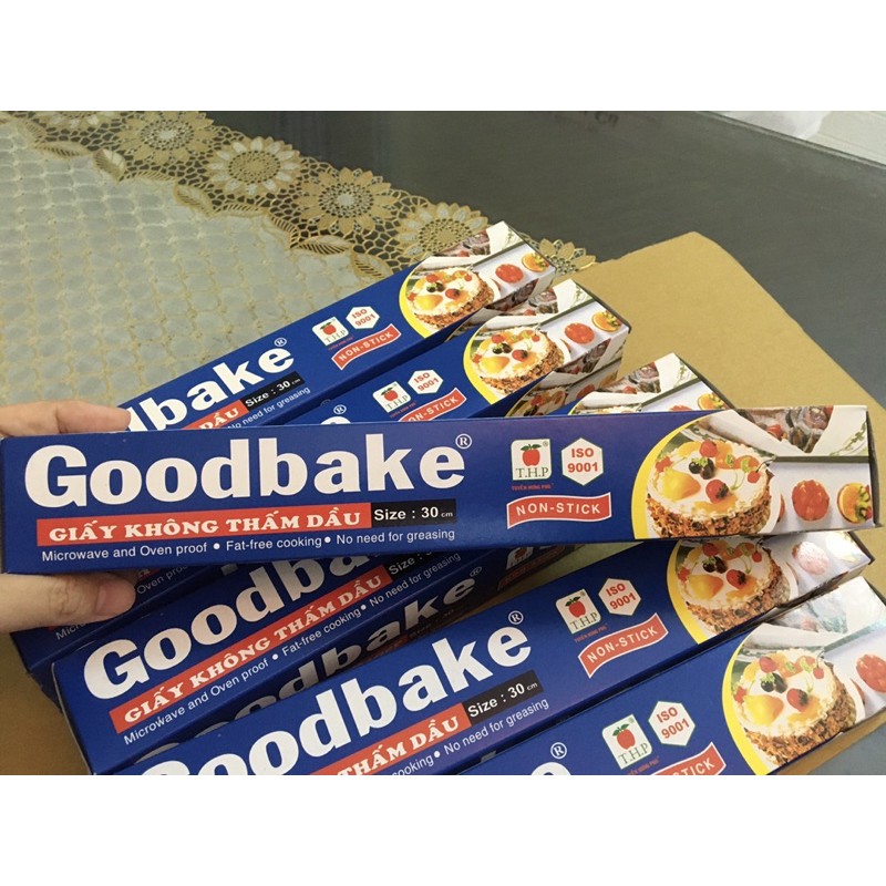 Giấy nến nướng bánh không thấm dầu Goodbake dùng để lót nướng bánh, dùng tốt cho nồi chiên không dầu