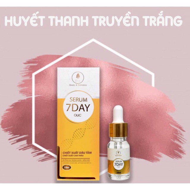 Serum 7day, huyết thanh truyền trắng 7 day olic 10ml [CHÍNH HÃNG]