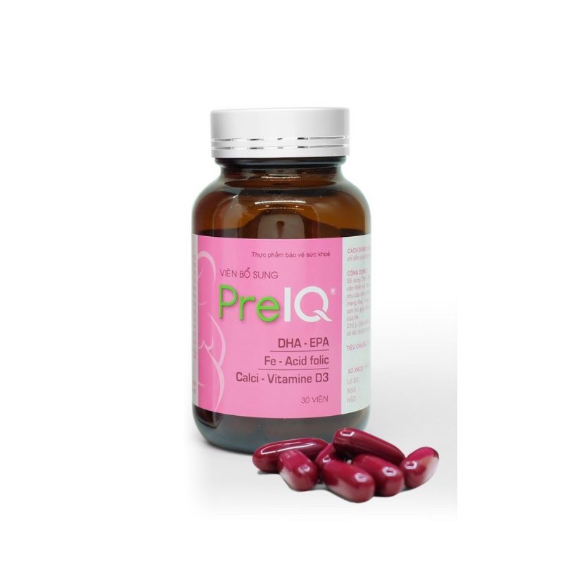 PreIQ - bổ sung DHA, omega 3, vitamin và khoáng chất cho phụ nữ mang thai