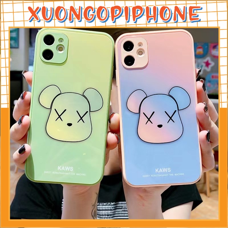 Ốp lưng IPhone cạnh vuông KAWS BVC 6/6plus/6s/6splus/7/7plus/8/8plus/x/xr/xs/11/12/13/14/pro/max/plus/promax BVC843