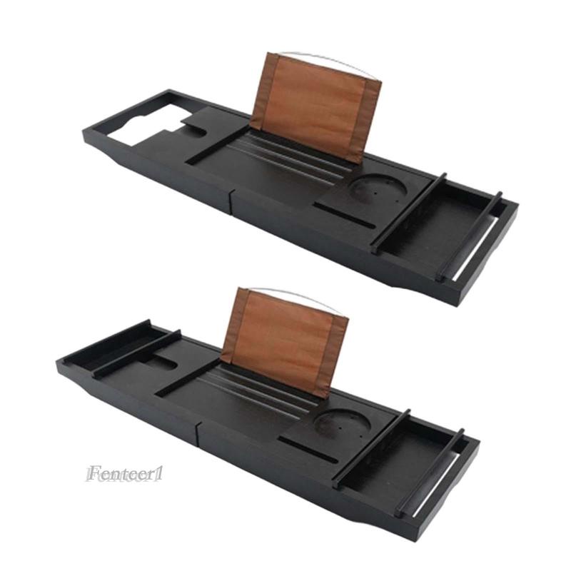 [Fenteer1] Khay Đựng Đồ Tắm Bằng Tre Cao Cấp Cho Bồn Tắm