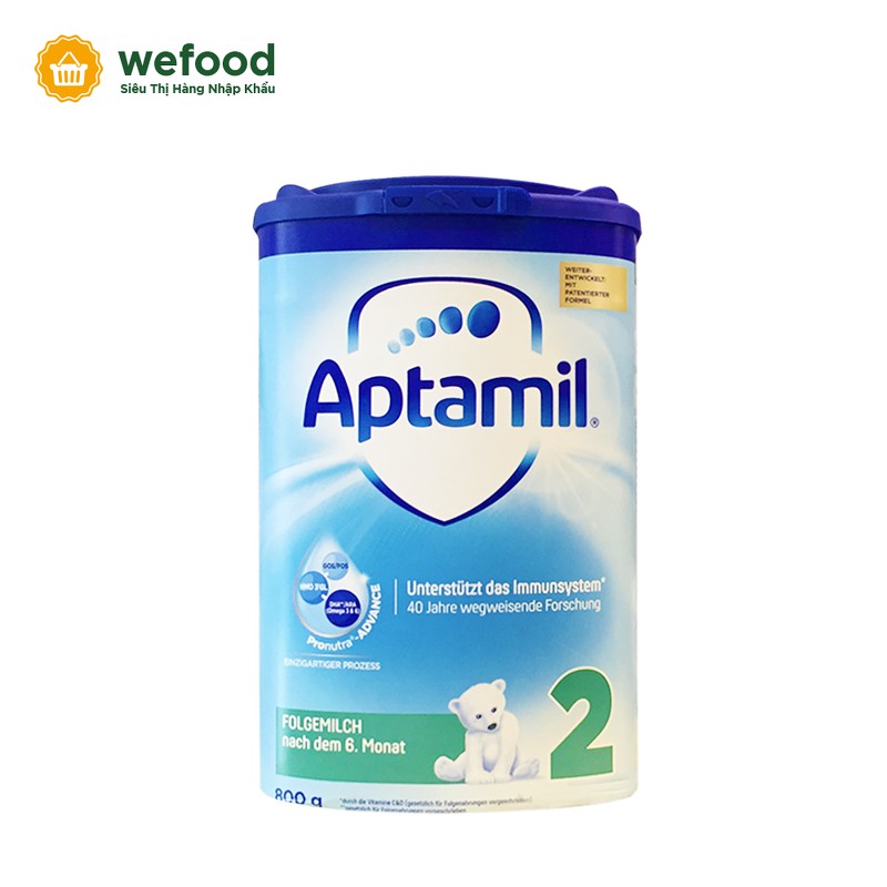Sữa Aptamil Đức xanh số 2 (6-12 tháng) 800g