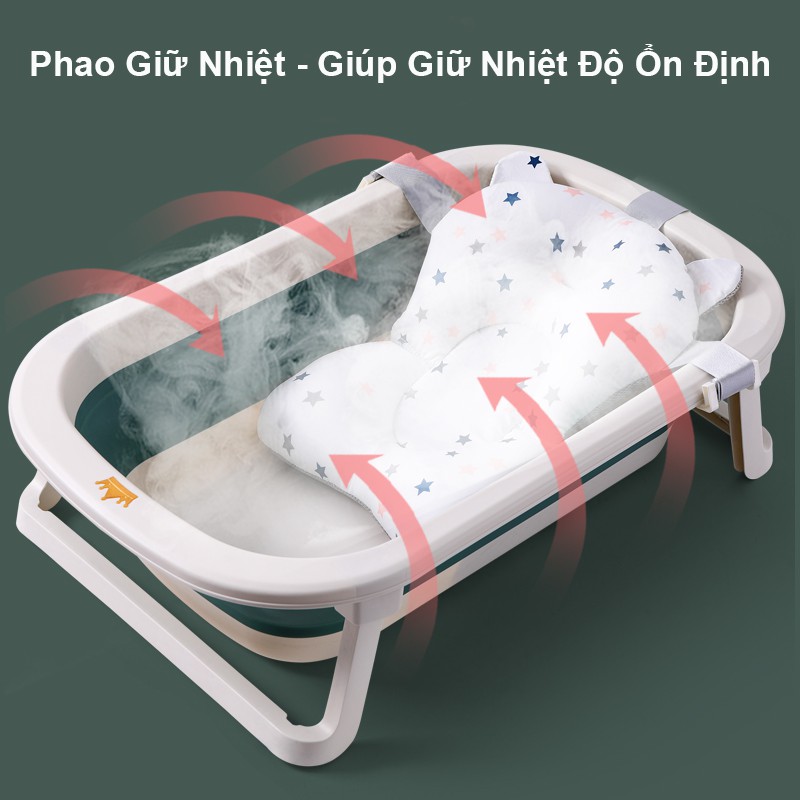 [Mã MKBC166 giảm 100K đơn 1tr3] Chậu Tắm Belly Baby Gấp Gọn Thông Minh Cho Bé SIZE TO ( HÀNG CAO CẤP )