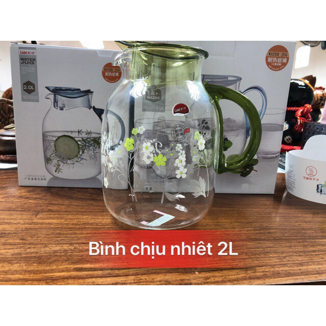 bình thủy tinh cao cấp chịu nhiệt nhiều hoa văn