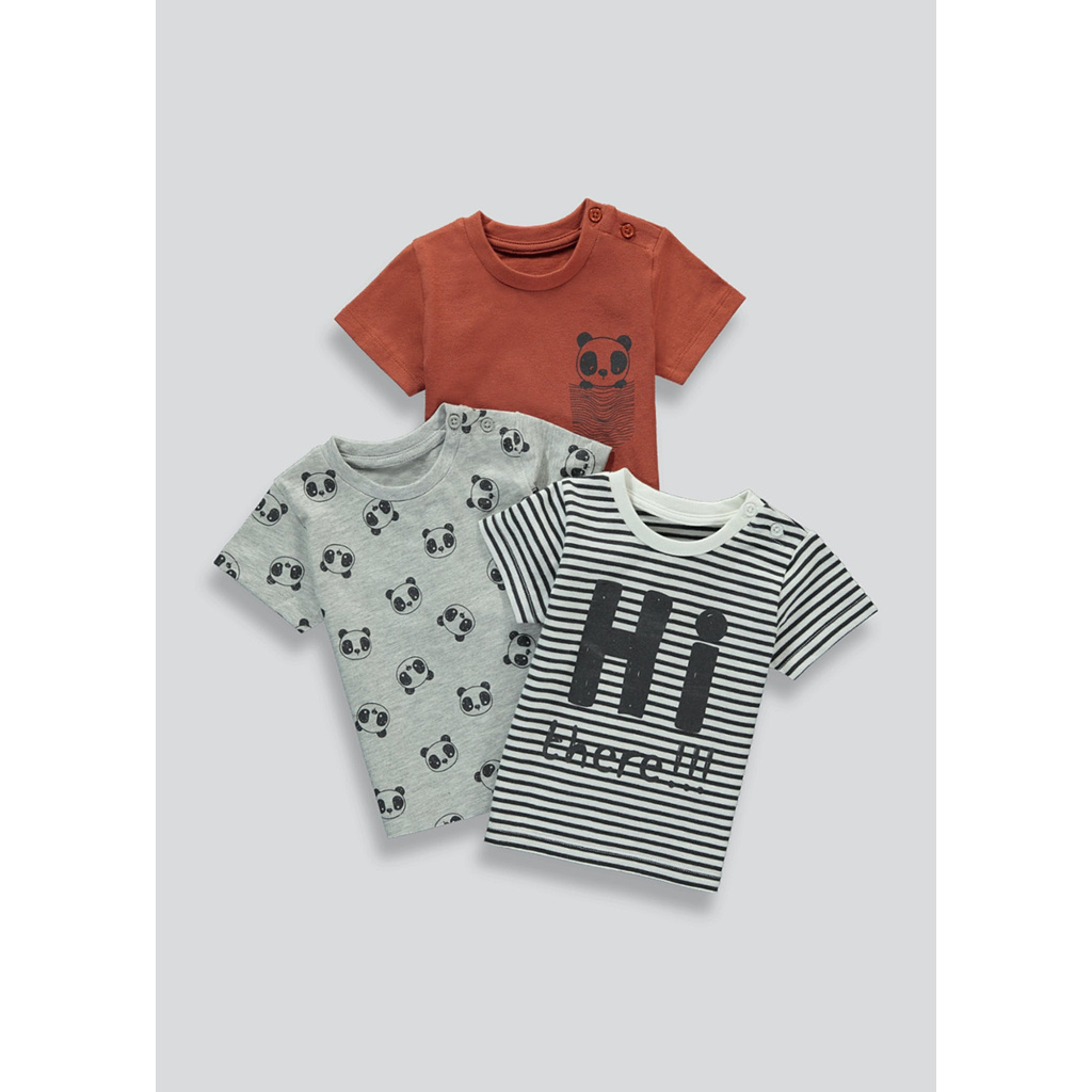 Set 3 áo kẻ gấu trúc Matalan _hàng chính hãng authentic