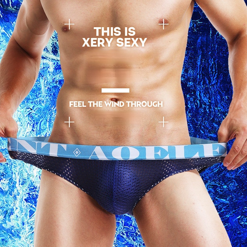 Quần lót 184 vải lụa mát siêu mỏng thoáng khí co giãn kháng khuẩn thời trang mùa hè tiện lợi cho nam