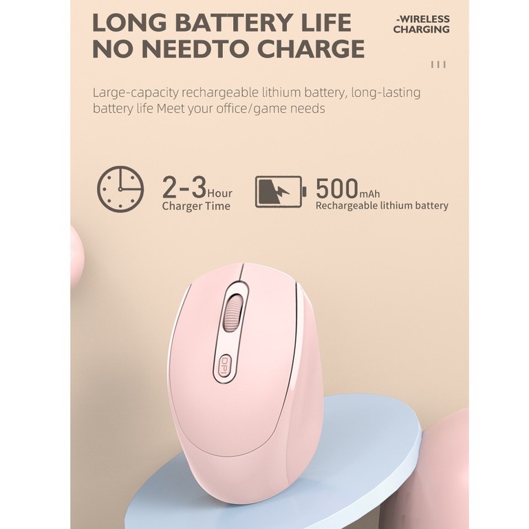 Chuột Không Dây Morzzor M107 Kết Nối Bluetooth Hai Chế Độ