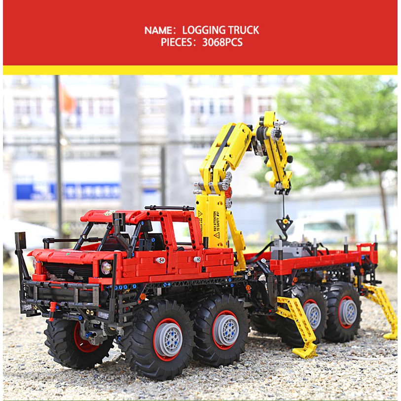 BỘ Lắp rápMô hình TECHNIC Mould king 13146 RC Technic Articulated 8×8 Off-road truck MOC-15805 điều khiển từ xa