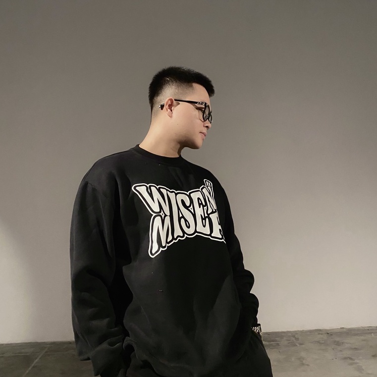 Áo sweater WISEN MISER áo nỉ dài tay unisex form rộng