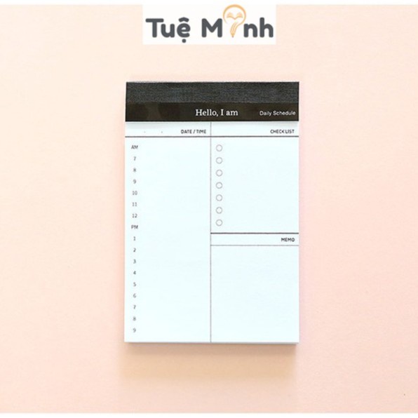 [Mã LIFE0704ALL giảm 10% đơn 50K] 50 tờ note kế hoạch dạng xé nhỏ nhắn tiện lợi NO12