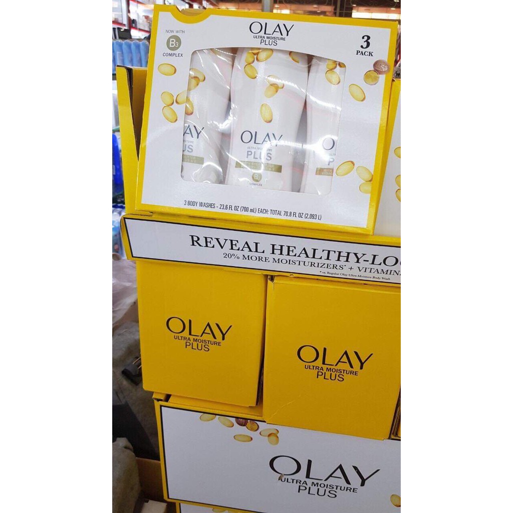 Sữa tắm OLAY dưỡng trắng da, giữ ẩm- Ultra Moisture Shea Butter B3 700ml NỘI ĐỊA  Mỹ