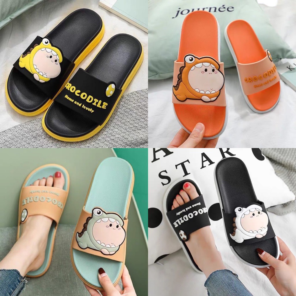 [ FREESHIP] Dép Quai Ngang CROCODILE Unisex Cao Su Siêu Mềm (nhận sỉ sll)