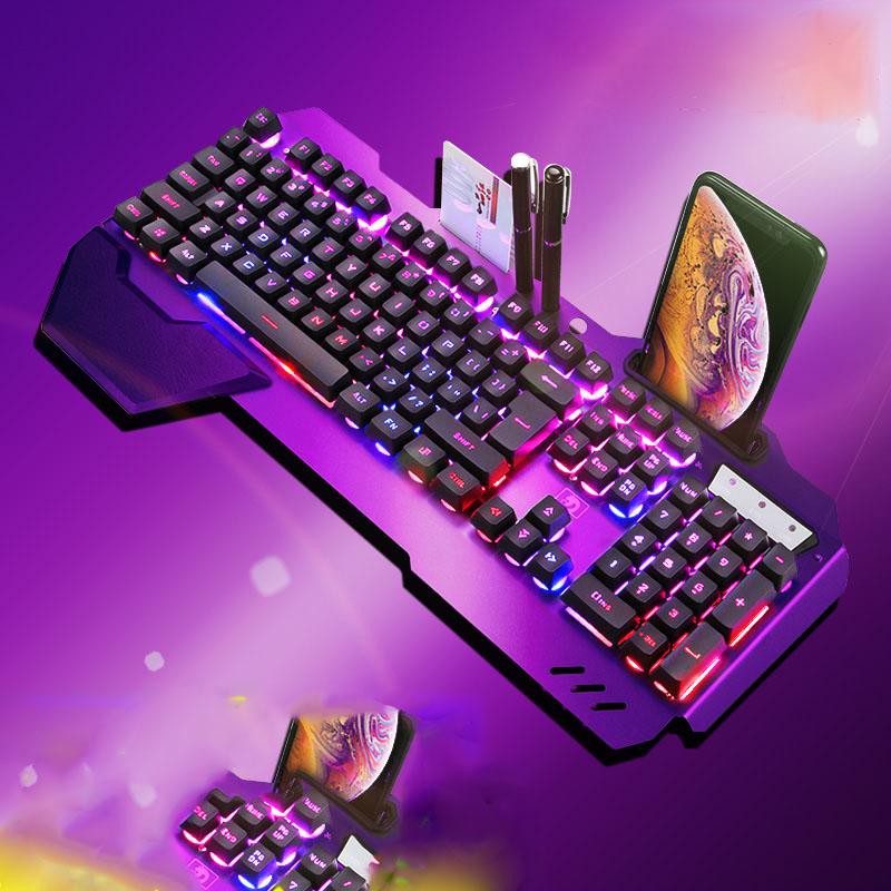 Bàn Phím Gaming Led Đẹp ❤️FREESHIP❤️ Bàn phím giả cơ K618, chuyên Game, đèn nền LED đổi màu 10 chế độ khác nhau | WebRaoVat - webraovat.net.vn