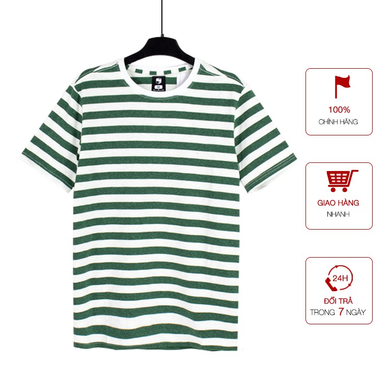Áo Thun Nam Tay Ngắn Form Rộng Tay Lỡ Kẻ Sọc Vải Cotton Cao Cấp Co Giãn 4 Chiều Thoáng Mát - Big Sport, BS34