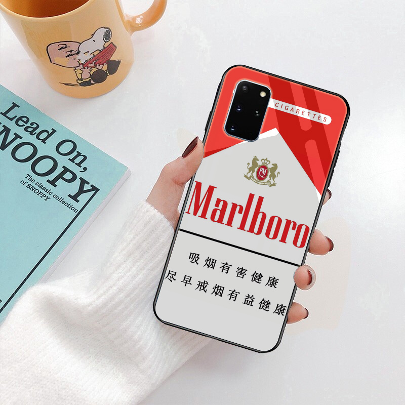 2021 Boutique Phone Case Huawei Y6 Y9 Prime Mate 20 Honor 8X 9 10 Lite Pro 2018 2019 Glass case Marlboro P02