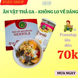 Granola siêu Hạt & Quả Mombeauty 500gr, Ngũ cốc giảm cân thêm nho vàng, nho đen