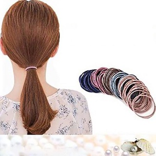 Dây cột tóc trơn đơn giản, không làm gãy tóc đủ màu siêu dễ thương