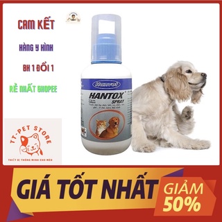 Thuốc xịt ve rận chó mèo hantox spray 100ml