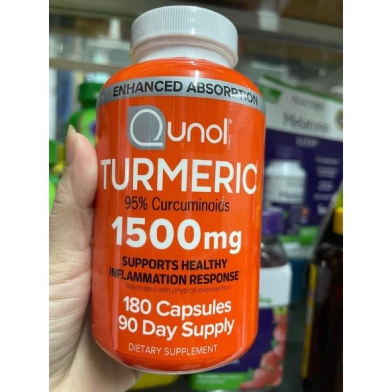 🍀 Viên nghệ TUMERIC CURCUMIN 1500mg QUNOL của Mỹ