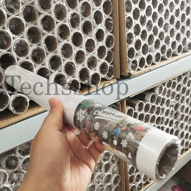 Decal Trang Trí Noel Hình Cây Thông Và Nơ Vàng Dán Tinh Điện - Phụ Kiện Trang Trí Dịp Lễ Tết 2024