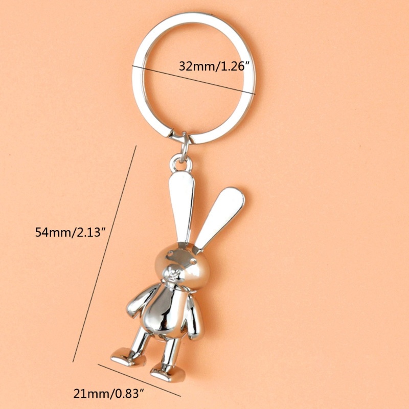 Móc Chìa Khóa Hình Thỏ Phục Sinh Dễ Thương