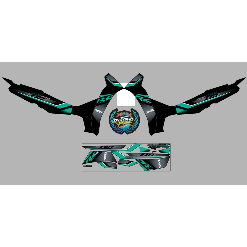 Tem sirius rơi RC đủ màu- 50cc-110cc- 3 lớp- tặng logo rice