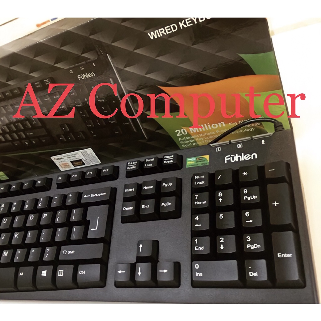 Bàn phím Fuhlen L411 chính hãng cho máy tính tem phân phối Ninza BH 24 tháng