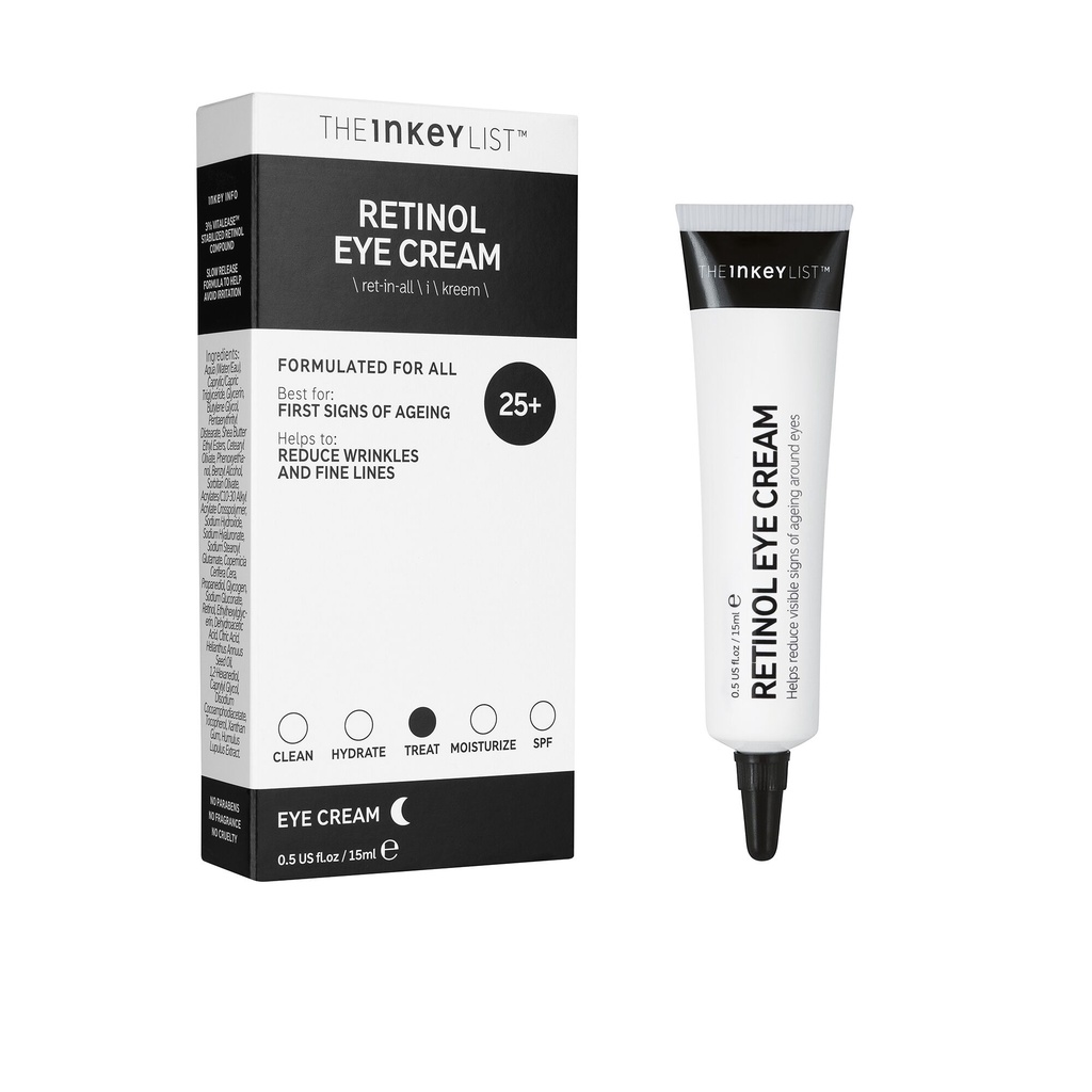 [Auth Full Bill]Kem dưỡng mắt The Inkey List Retinol Eye Cream 15ml