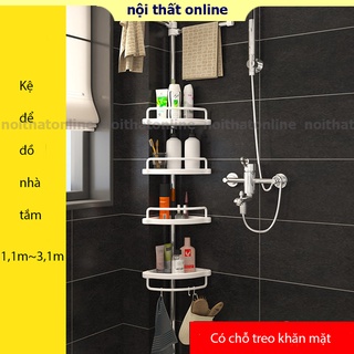 Kệ để đồ góc nhà tắm có thể điều chỉnh chiều cao chất liệu inox bền bỉ không gỉ sét