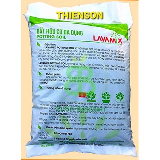 3Kg Đất Hữu Cơ LAVAMIX 6,5dm Trồng Rau Sạch Và Hoa