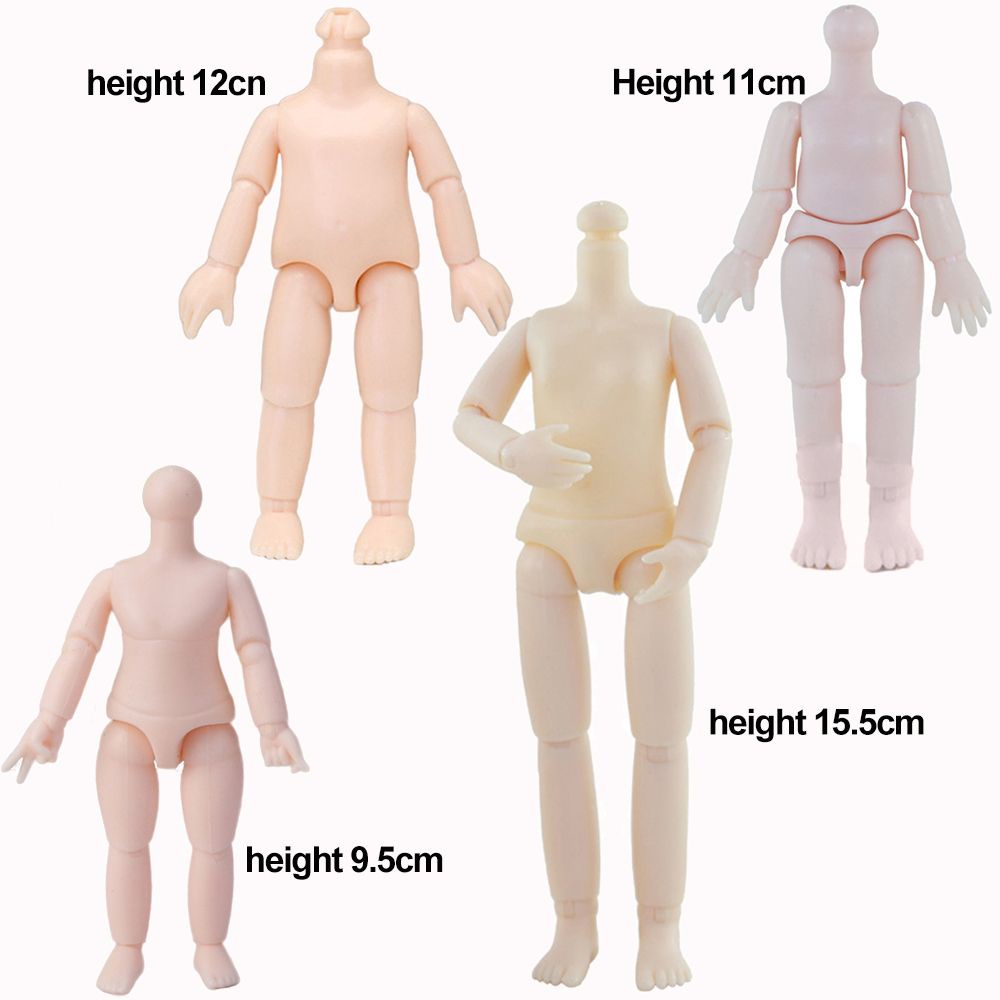 Mô hình cơ thể búp bê 13 khớp có thể di chuyển tỉ lệ 1/12 1/8 9.5/11/12/15.5cm