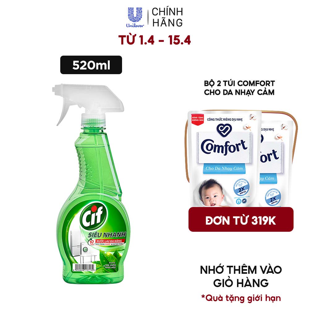 Nước lau đa năng Cif 520ml