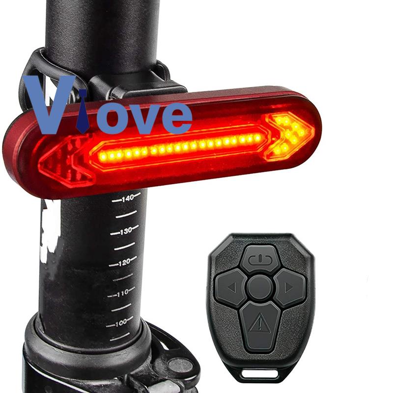 Đèn đuôi xe đạp kèm bộ điều khiển tín hiệu xi nhan/ xi nhan tiện dụng cho xe đạp