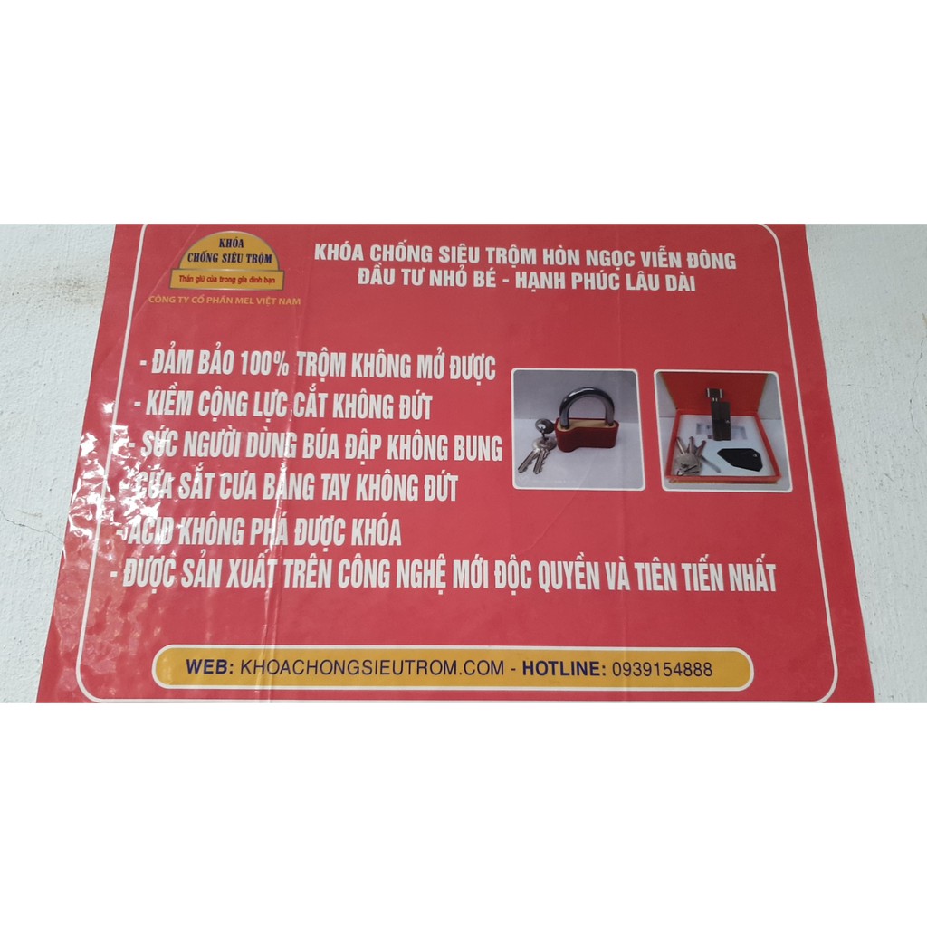 Khóa chống siêu trộm đảm bảo 100% trộm không mở được