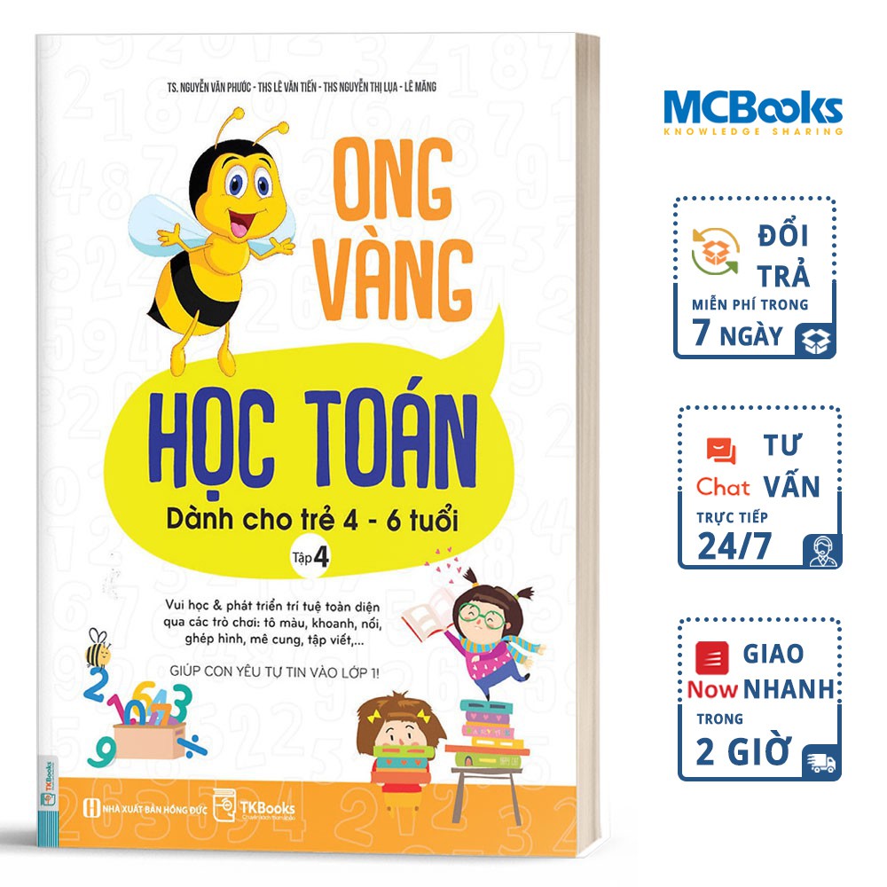 Sách Ong Vàng Học Toán Dành Cho Trẻ 46 Tuổi Tập 4 TKBooks