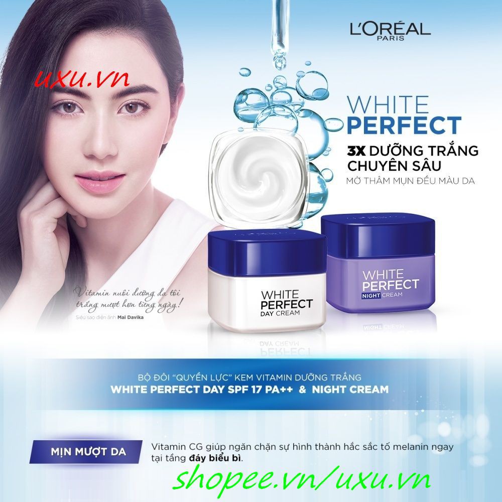 Kem Dưỡng Da 50G Ngày Loreal Dưỡng Trắng Mịn Hoàn Hảo White Perfect Spf17 Pa++, Với uxu.vn Tất Cả Là Chính Hãng.