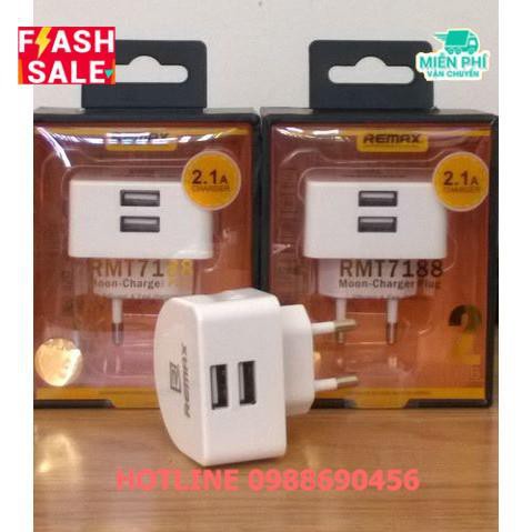 Cóc sạc Remax 2 cổng 2.1A chính hãng