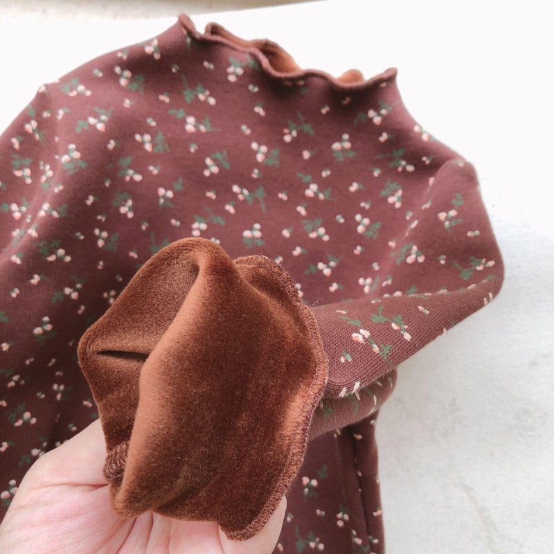 Áo Thun Tay Dài In Hoa Thời Trang Thu Đông Cho Bé Gái