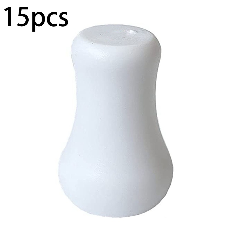 Bộ 15 Núm Tua Nhỏ Bằng Nhựa Màu Trắng Treo Rèm Cửa Sổ