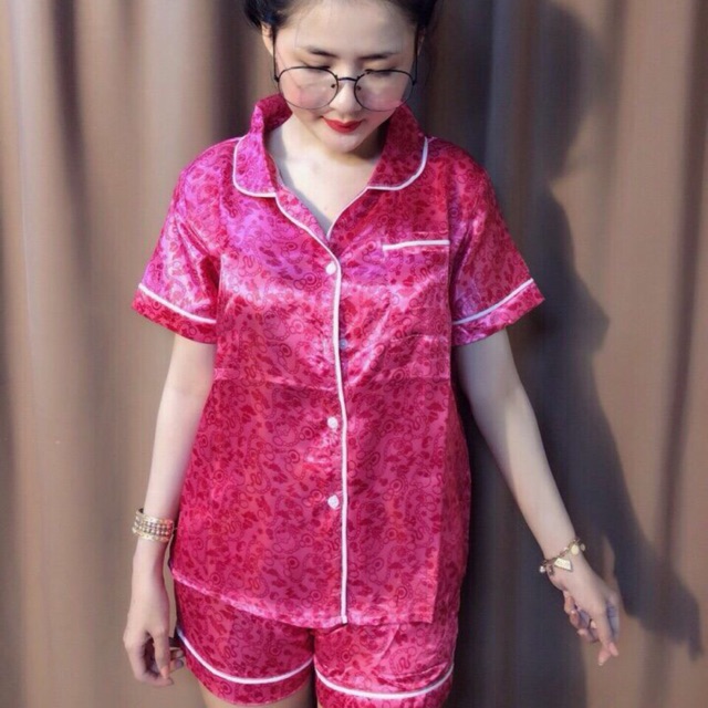 Bộ pizama phi lụa rẻ đẹp