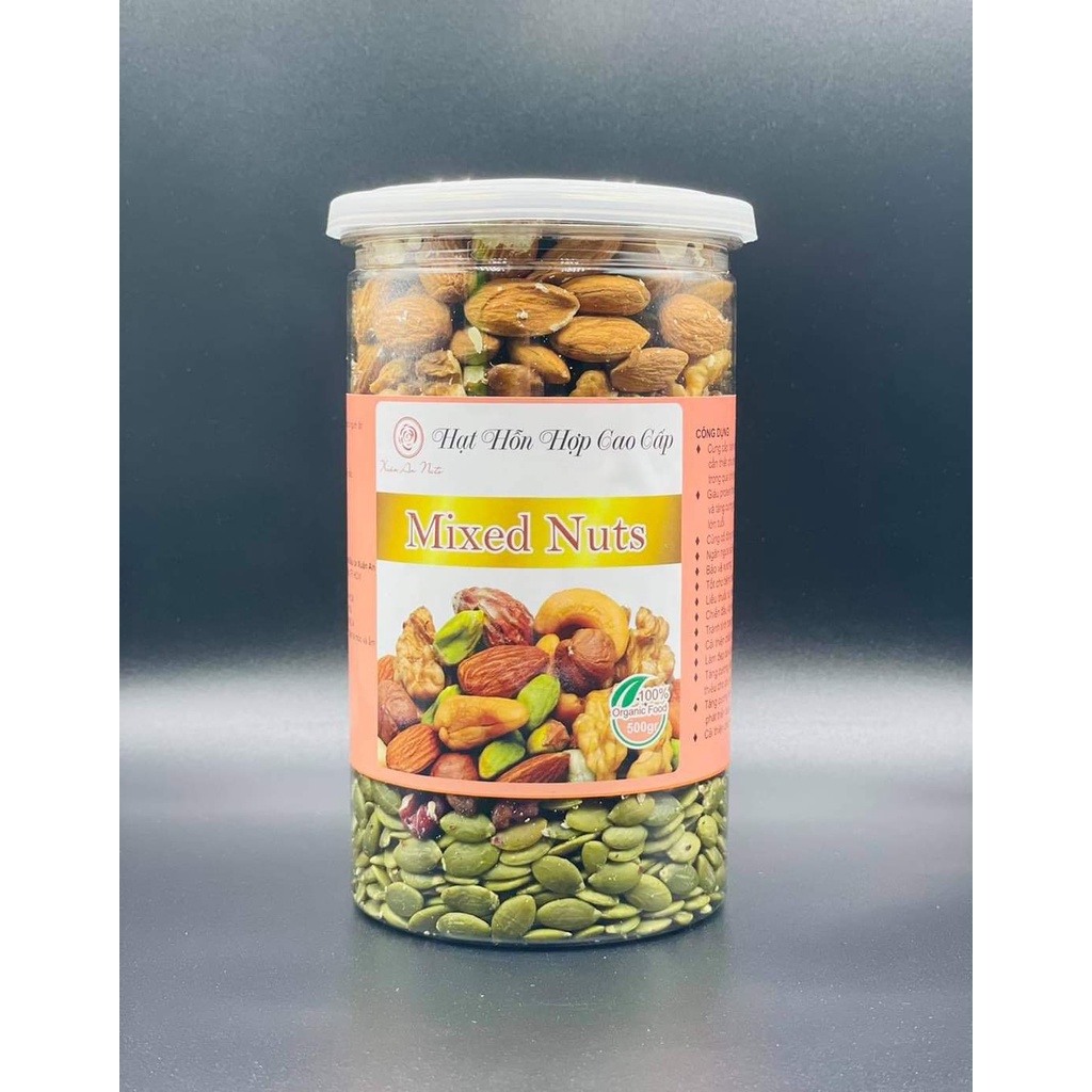 Mix Hạt Dinh Dưỡng 5 Loại Hạt Xuân An Nuts (Hạnh Nhân, Hạt điều, Nhân Hạt Macca, Nhân Quả óc Chó Hạt Bí Xanh)
