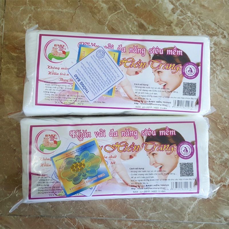 khăn khô đa năng hiền trang siêu mềm gói 160g để