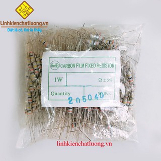 Điện trở vạch 1W 0R-1.8R 5% (túi 500c)