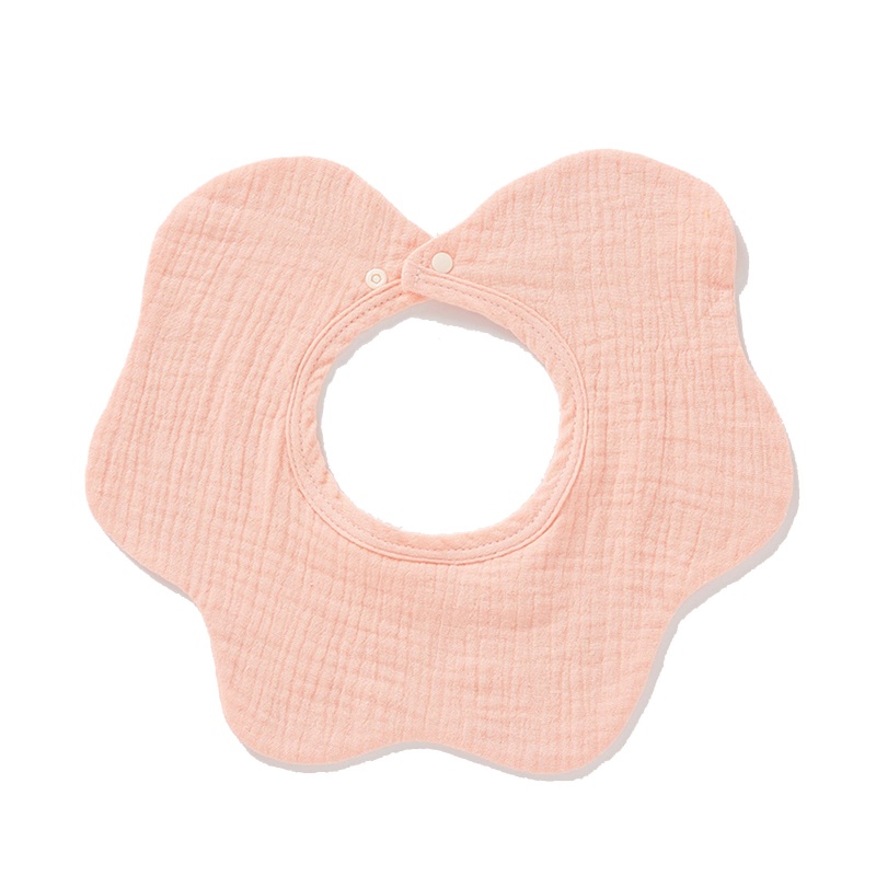 Yếm Ăn Cotton Mềm Mại Xoay 360 Độ In Họa Tiết Hoa Xinh Xắn Dành Cho Các Bé