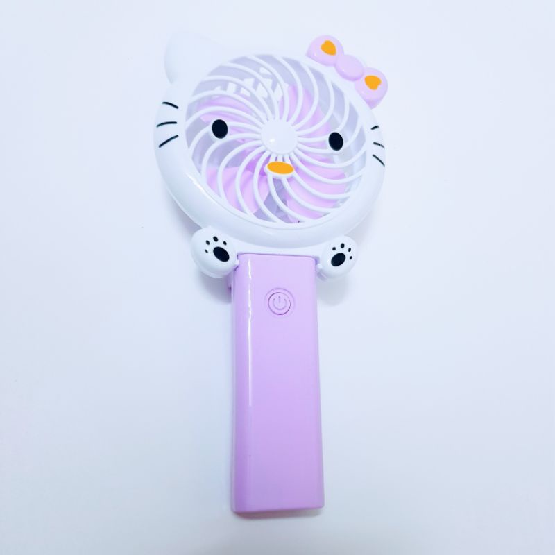 [Nhiều màu] Quạt điện cầm tay hình mèo kitty siêu dễ thương