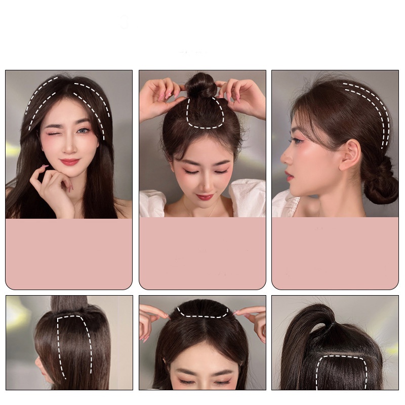 Kẹp Tóc Giả Tạo Kiểu Tóc Phồng Thời Trang Mới