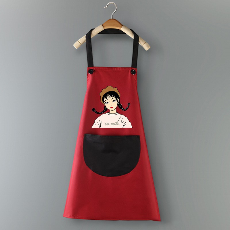 Tạp Dề Hàn Quốc in hình Cute cao cấp Chống thấm nước, Chống bám bẩn hiệu quả [Hàng có sẵn] | BigBuy360 - bigbuy360.vn