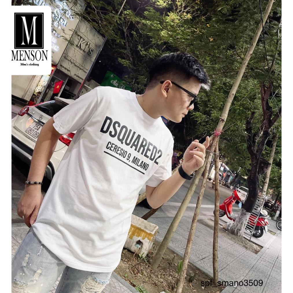 ⭐️SIÊU PHẨM⭐️Áo Phông Nam Cổ Tròn In chữ DSQ Cao Cấp- Áo Thun Nam họa tiết đẹp chất mát mùa hè MENSON M6300